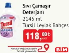 TURSİL LEYLAK BAHÇESİ SIVI ÇAMAŞIR DETERJANI 2145 ML TURSİL LEYLAK BAHÇESİ SIVI ÇAMAŞIR DETERJANI 2145 ML